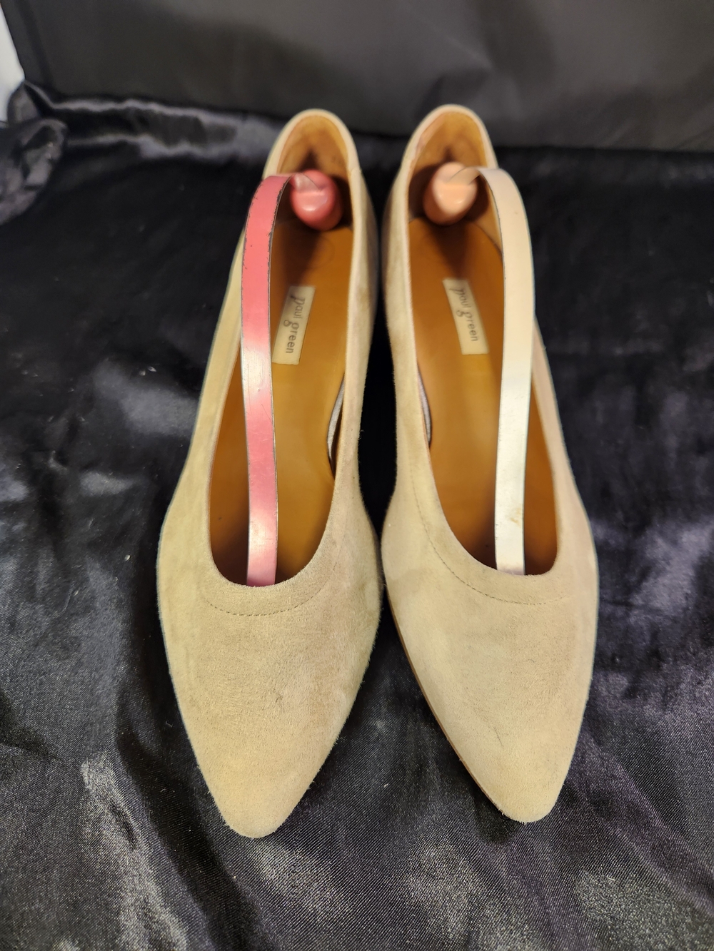 Paul Green Beige Suede Pointed Toe Women's Pumps SUPER SOFT SZ US 7